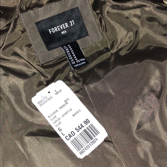 FOREVER 21 OLIVE GREEN SPRING JACKET - Picture 3 of 4